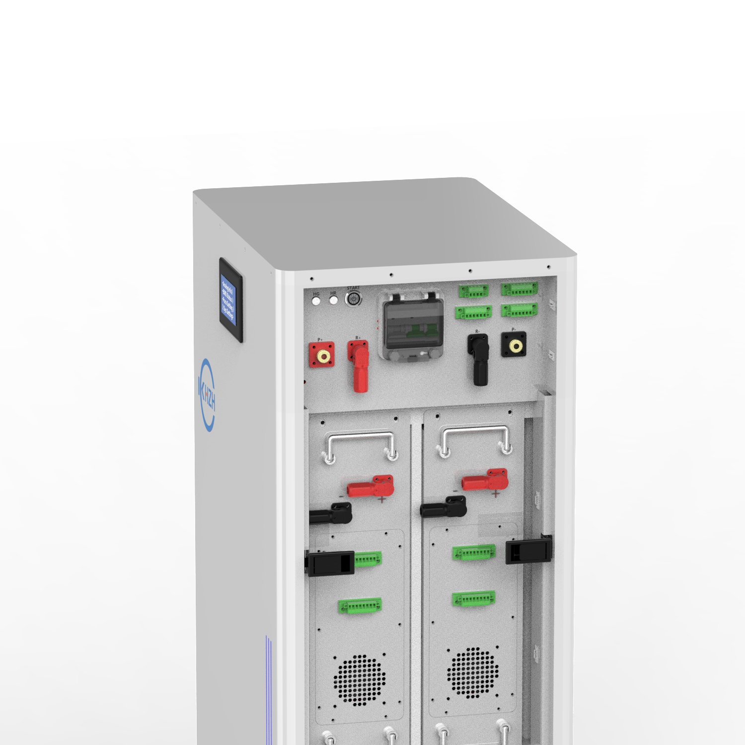 KHZH 204.8V 50Ah 10.24KWh High Voltage Battery 220V Lifepo4 Stackable lithium ion Batteries with LCD & BMS