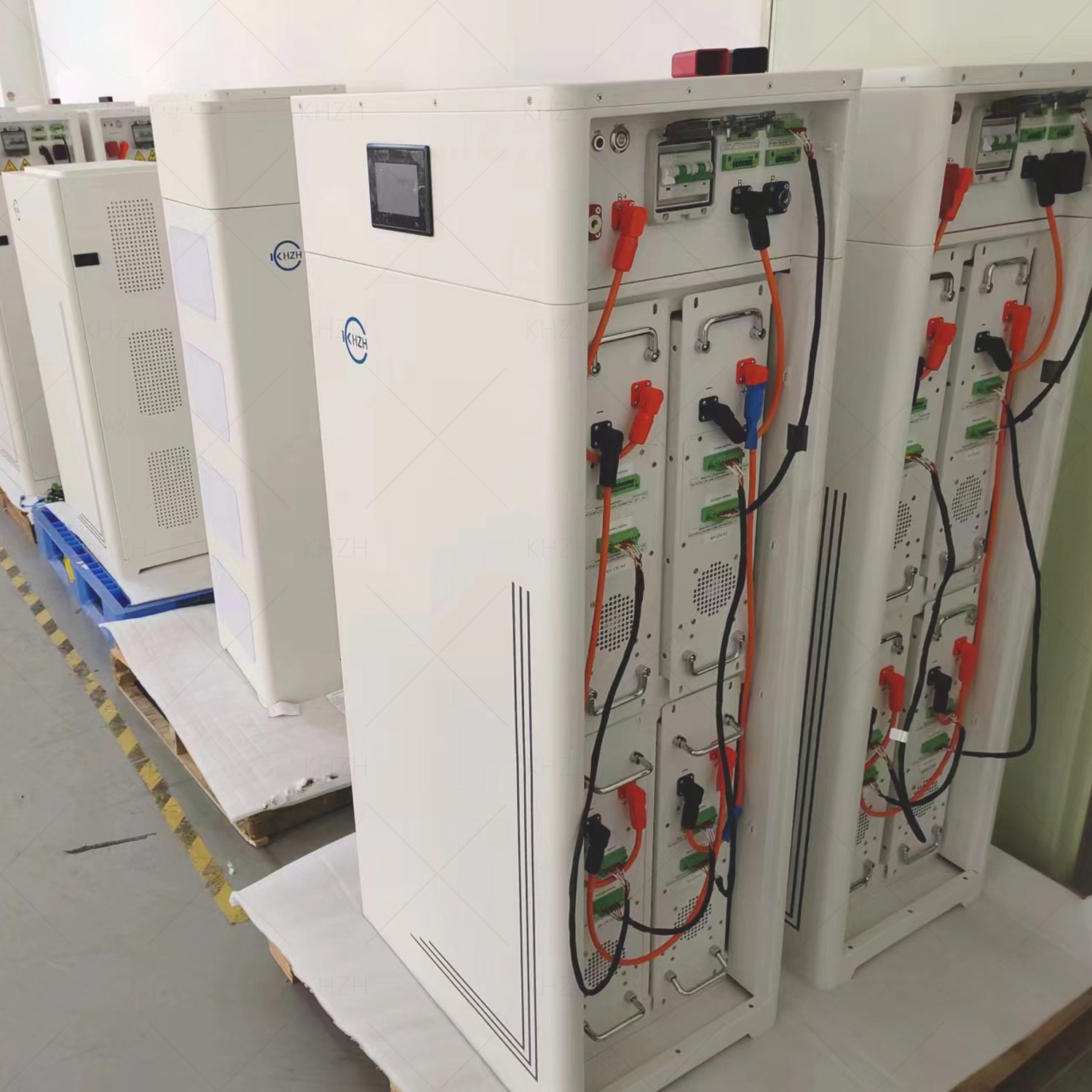 KHZH 204.8V 50Ah 10.24KWh High Voltage Battery 220V Lifepo4 Stackable lithium ion Batteries with LCD & BMS