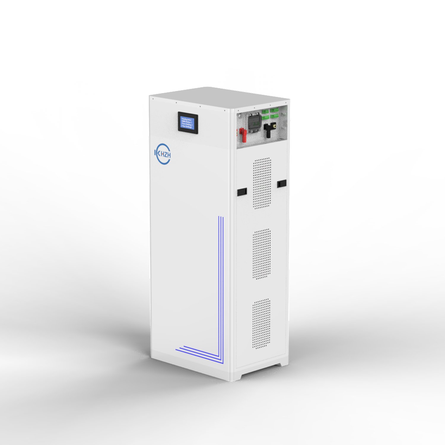 KHZH 204.8V 50Ah 10.24KWh High Voltage Battery 220V Lifepo4 Stackable lithium ion Batteries with LCD & BMS