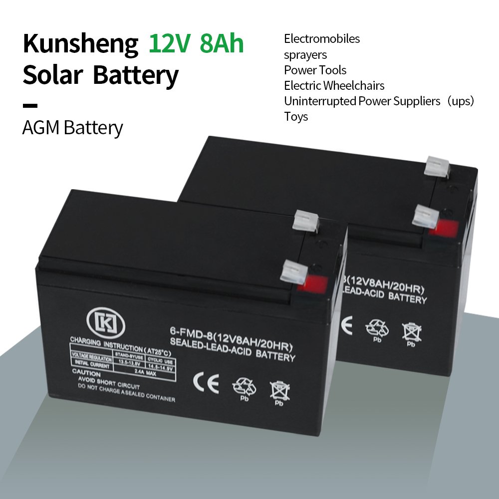12v 8ah 2.0kg 2.1kg 2.2kg Agricultural Sprayer Battery Rechargeable Sealed Sealed Lead Acid Batteries