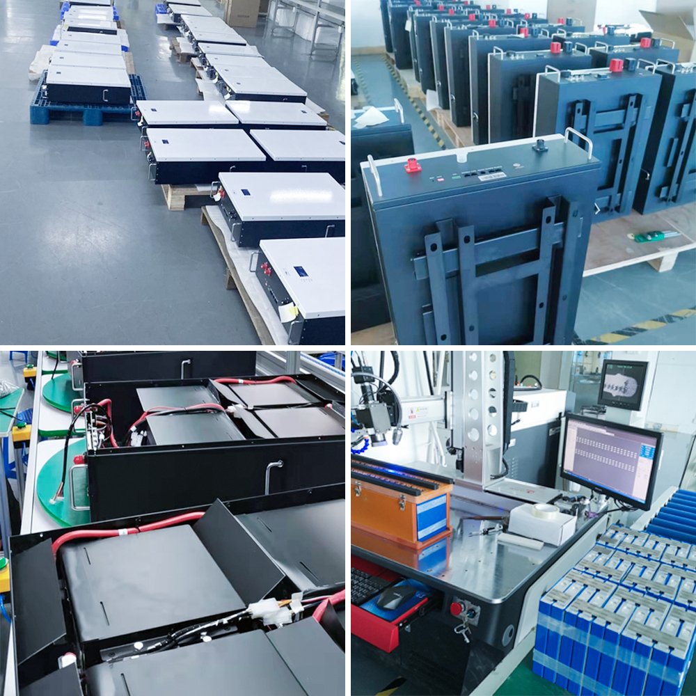 48V 51.2V 100Ah Wall Mounted Lithium Ion Server Rack Lifepo4 Battery For Club Car Golf Cart