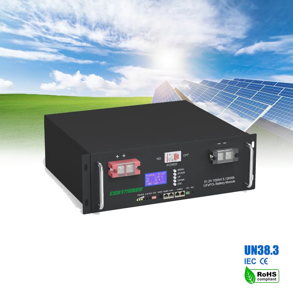 6000 Cycles Rack Mounted Lifepo4 5Kwh/10Kwh 48V/51.2V 100Ah/200Ah/400Ah/500Ah Battery Packs