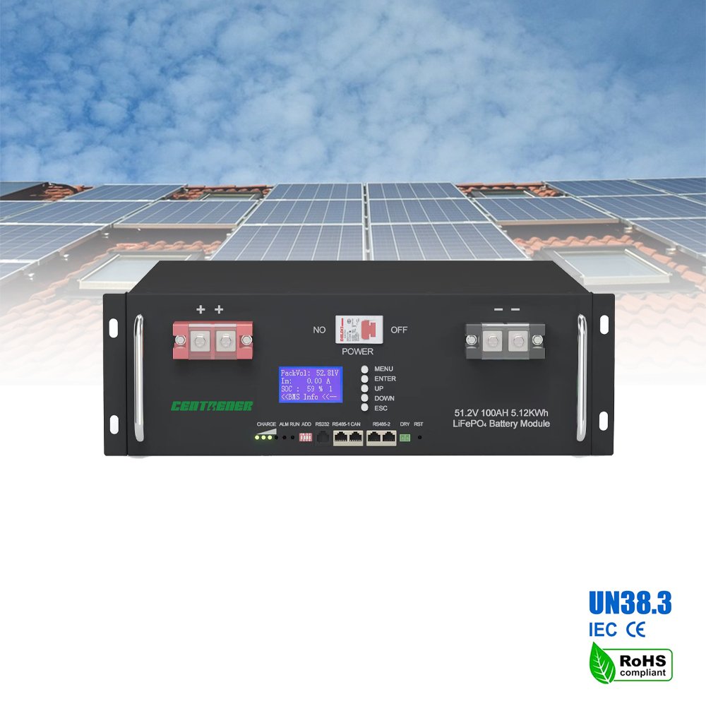 6000 Cycles Rack Mounted Lifepo4 5Kwh/10Kwh 48V/51.2V 100Ah/200Ah/400Ah/500Ah Battery Packs