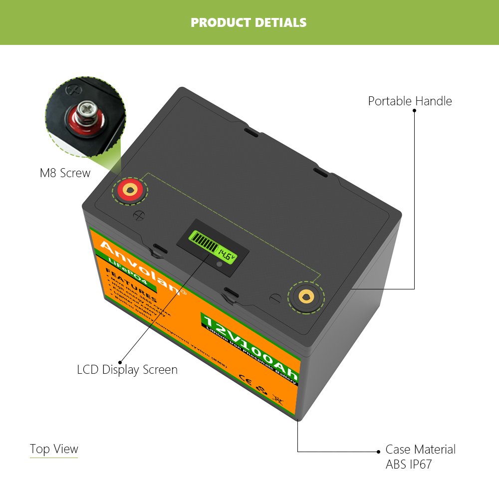 EU warehouse Lithium-Ion Phosphate 12v lithium battery 12v 50Ah 100Ah 200Ah lifepo4 battery with Reach Rohs IEC certificate