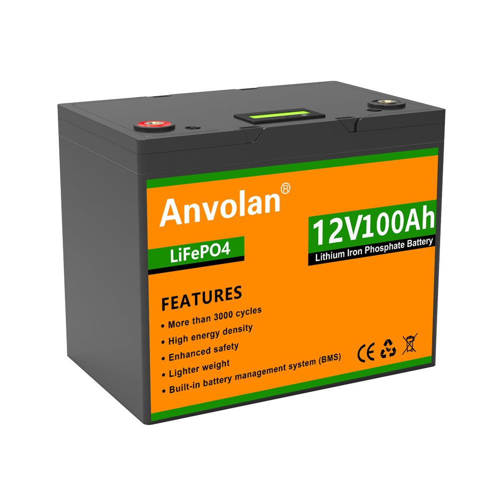 EU warehouse Lithium-Ion Phosphate 12v lithium battery 12v 50Ah 100Ah 200Ah lifepo4 battery with Reach Rohs IEC certificate