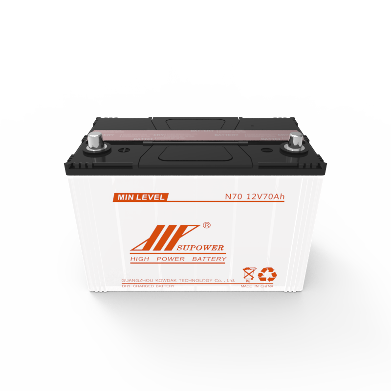 12V 70Ah lead acid battery OEM car dry-charged battery SUPOWER N70 N70L