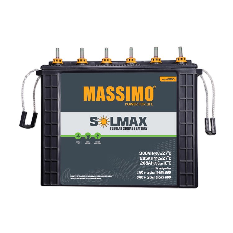 Top Manufacturer of Best Quality 12 Voltage Tubular Storage Battery with 1200+ Cycle @ 80% DOD Cycle Life at Lowest Price