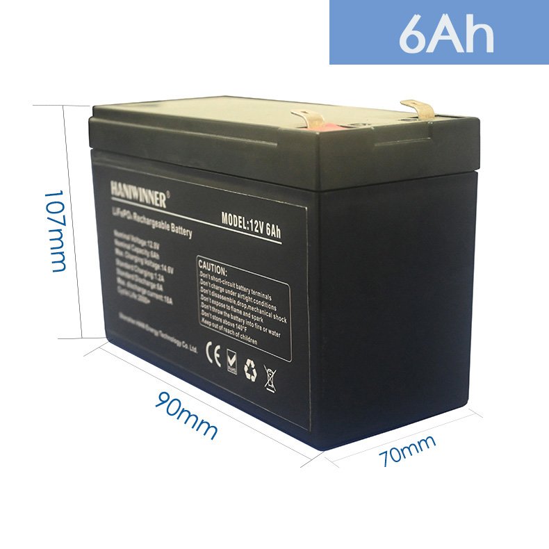 Wholesale Price Custom Small 12.8V 6Ah 12V6Ah Lithium Iron Phosphate Lifepo4 Battery Pack