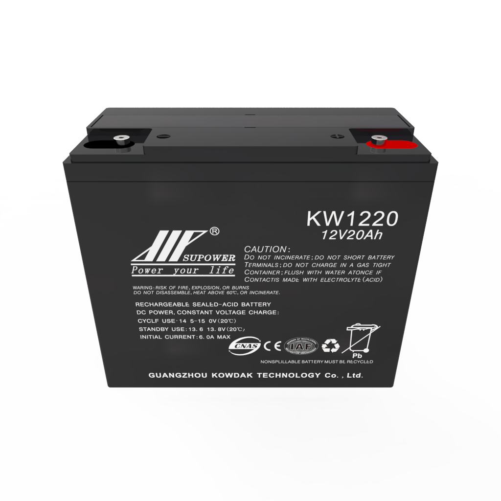 12V 20Ah lead acid battery solar energy backup systems OEM medium sized VRLA sealed battery SUPOWER KW1220