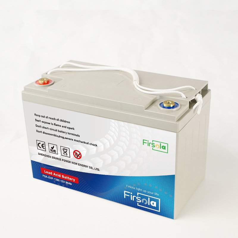 FIRSOLA 12V 90Ah Lead-Acid Battery for Golf Carts Automotive Electric Vehicles Bicycles Scooters UPS Energy Storage
