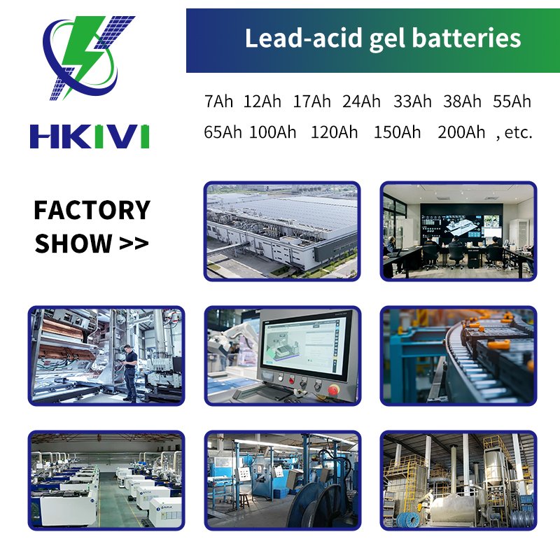 HKIVI lead acid batteries Solar Gel Battery Pack 12V 17Ah Solar Sealed Ge Batterie