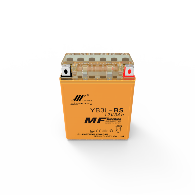 12V 3Ah lead acid battery OEM motorcycle maintenance-free battery SUPOWER YB3L-BS