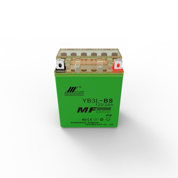 12V 3Ah lead acid battery OEM motorcycle maintenance-free battery SUPOWER YB3L-BS