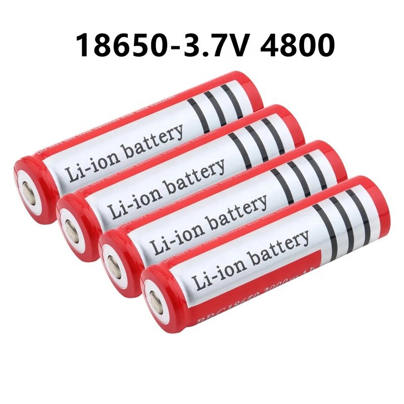 BRC18650 4800mah Lithium Battery 3.7V Rechargeable Battery For Power Bank Torch