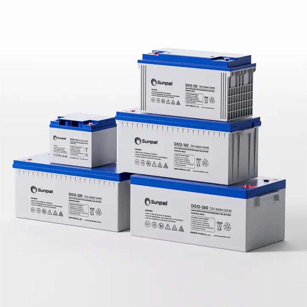 Sunpal Solar Battery 12V 100Ah 200Ah Rechargeable Sealed Lead Acid Battery For Solar System