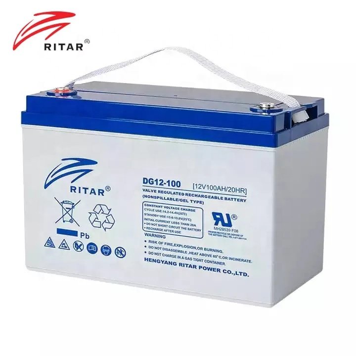 Ritar 12v 150ah 200ah 250ah 260ah solar gel battery solar lead acid batterie for power storage