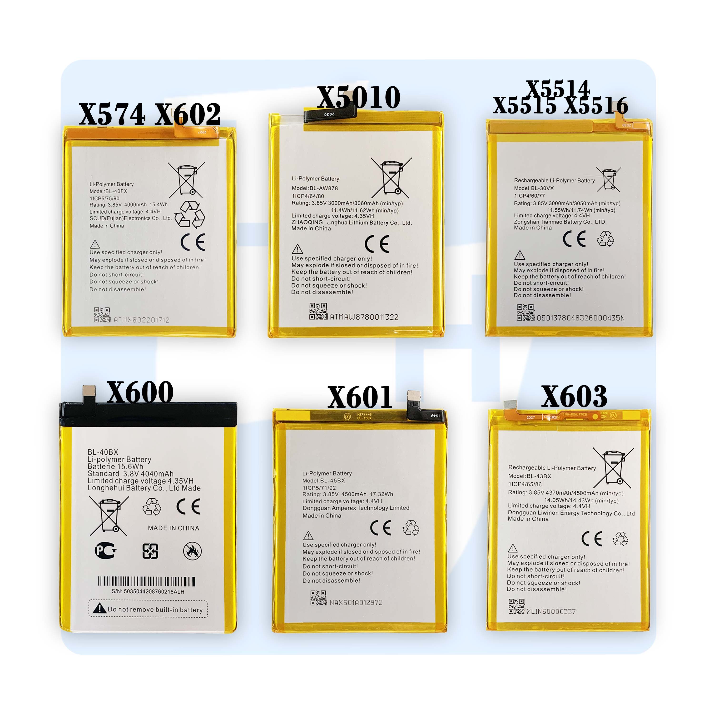 OEM High quality battery X610 X606 X609 X620 X622 X623 X624 X625 X626 X627 X650 X655 X656 cell phone battery for infinix X689