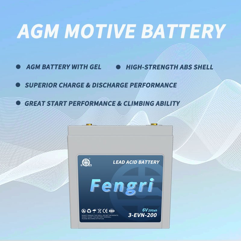 180Ah 200Ah 220Ah 260Ah 6V Deep Cycle Battery AGM Lead Acid Batteries For Electric Car