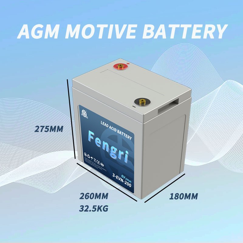 180Ah 200Ah 220Ah 260Ah 6V Deep Cycle Battery AGM Lead Acid Batteries For Electric Car