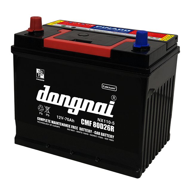 CMF 80D26R (12V-70Ah) Car Maintenance-Free Battery Sealed Type for Efficient Power Management