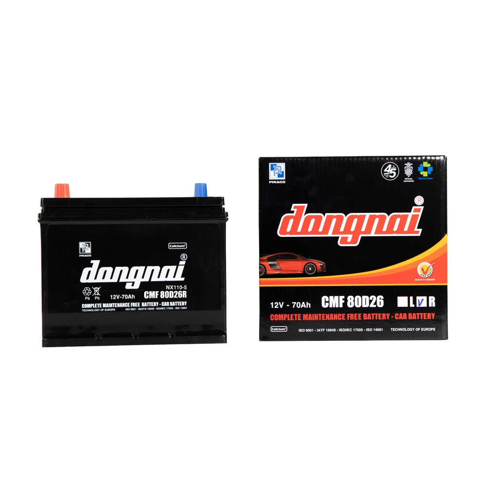 CMF 80D26R (12V-70Ah) Car Maintenance-Free Battery Sealed Type for Efficient Power Management