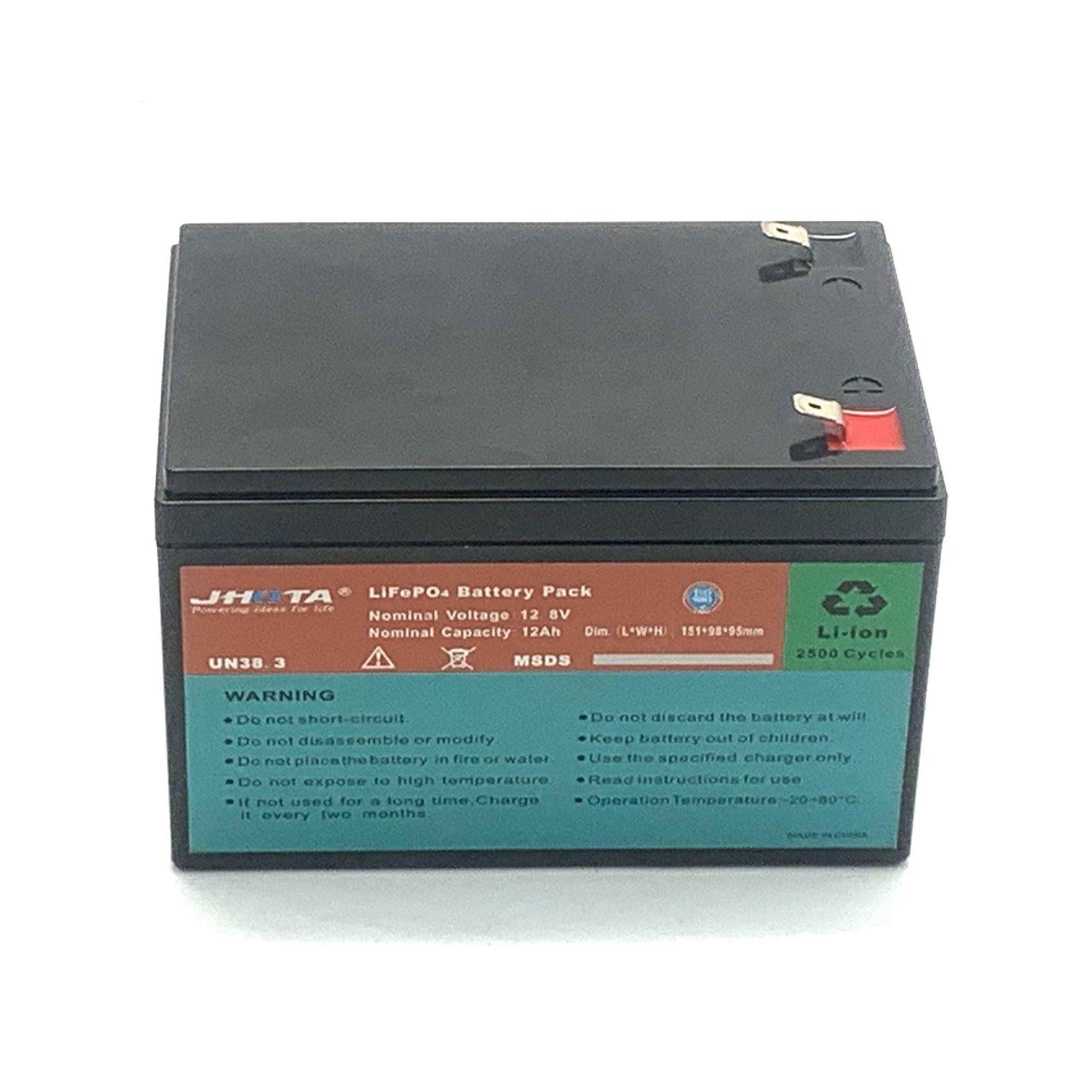 High quality LiFePO4 12.8V 12Ah lithium ion battery pack for Lead Acid Replacement