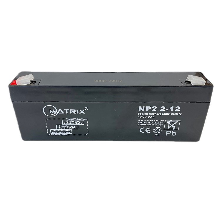 Matrix 12V2.2Ah NP2.2-12 High Quality Sealed Maintenance free lead acid battery Elevator emergency lead acid battery