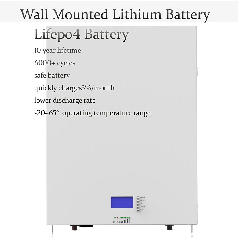 5kW 10KW Off Grid Solar Power System with Growatt Inverter 48V 100AH Power Wall LifePo4 Batteries and 60mm Height Mini Rack