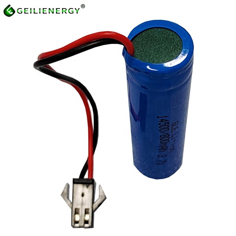 AA size 800mah 14500 3.7v rechargeable battery lithium 14500 lithium battery