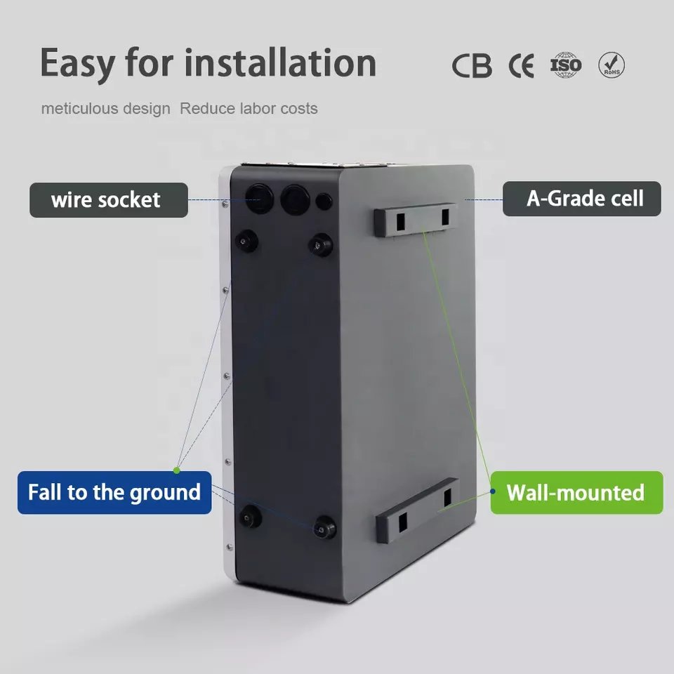 Dropshipping LiFePO4 Akku 5kwh 10kwh Solar Energy Storage System 100ah 200ah 280ah 48v Home Power Wall Lithium Battery Pack