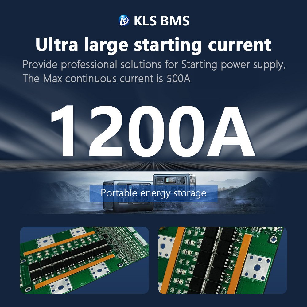 KLS Car Starting Lithium ion LifePO4 LTO Battery 4S 8S 10S 12S 12V 24V 100A For Truck Boat Parking Air Conditioner Bms