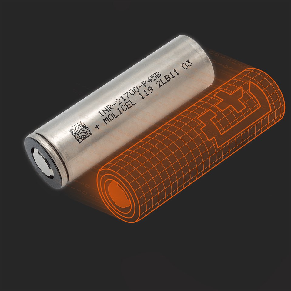 21700 P45B 3.7V 4500mah Lithium Ion Batteries Cell 3.7V INR 21700 Battery For Ebike