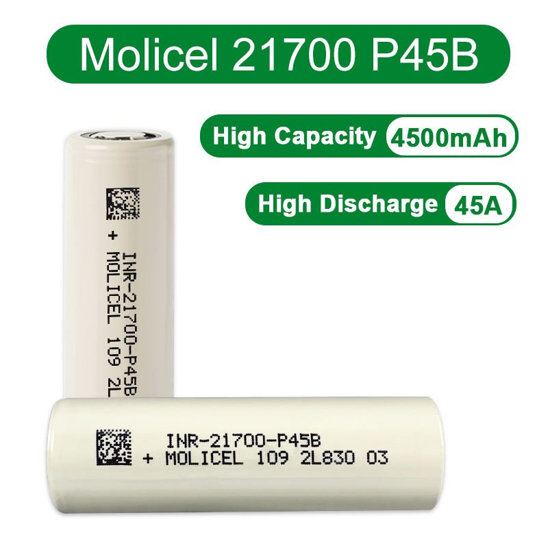 21700 P45B 3.7V 4500mah Lithium Ion Batteries Cell 3.7V INR 21700 Battery For Ebike