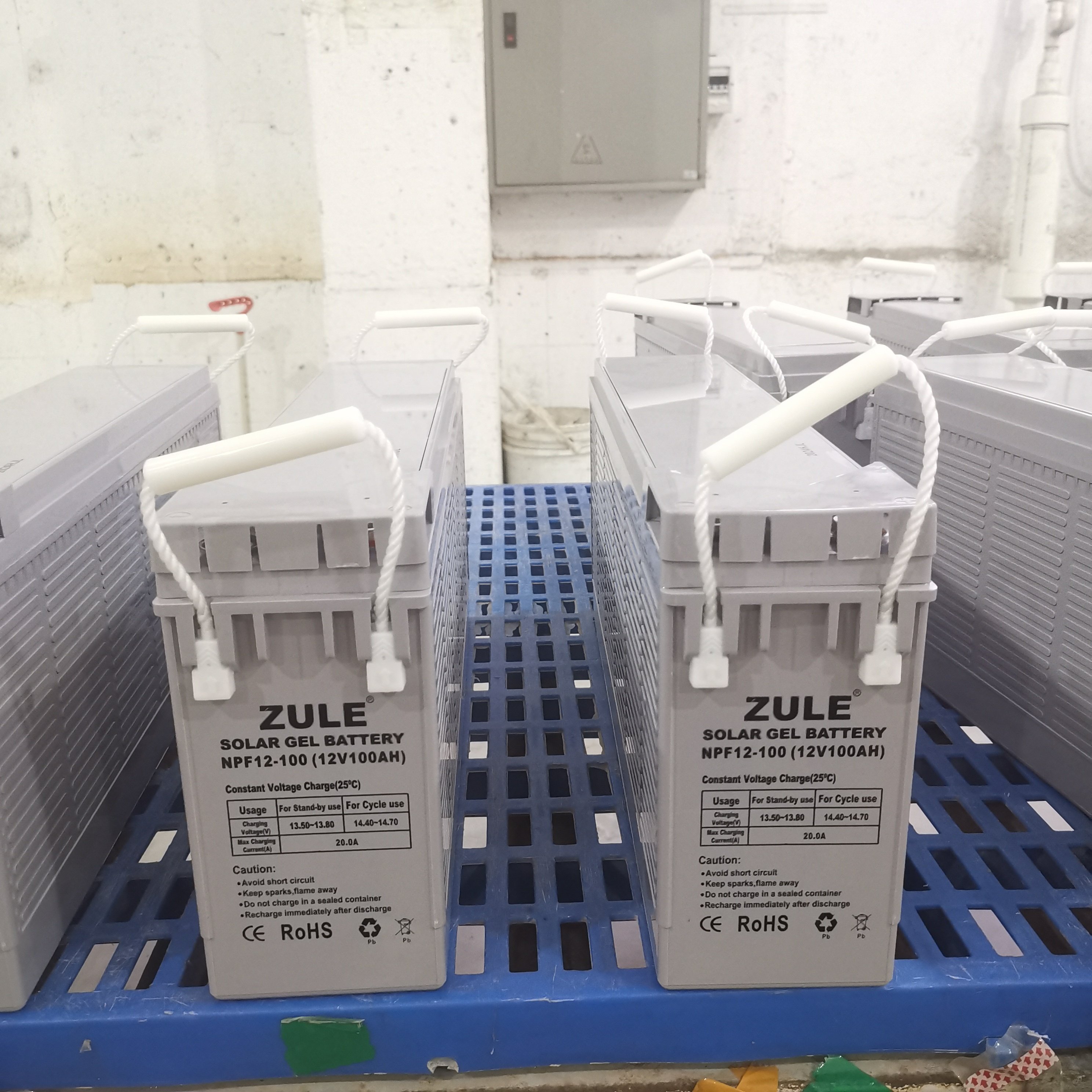 Deep cycle solar battery 12v100ah front terminal battery Lead-acid battery for backup power