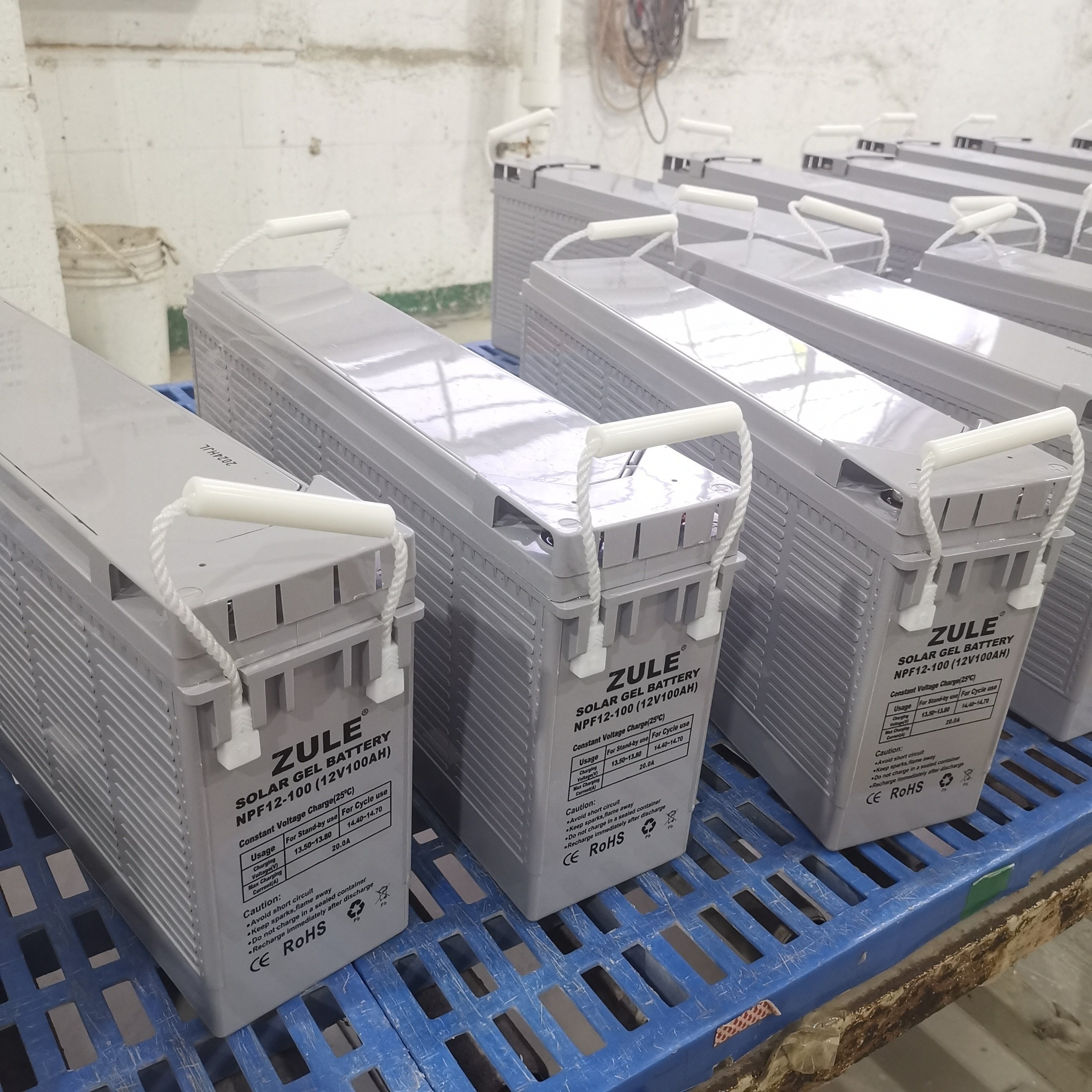 Deep cycle solar battery 12v100ah front terminal battery Lead-acid battery for backup power