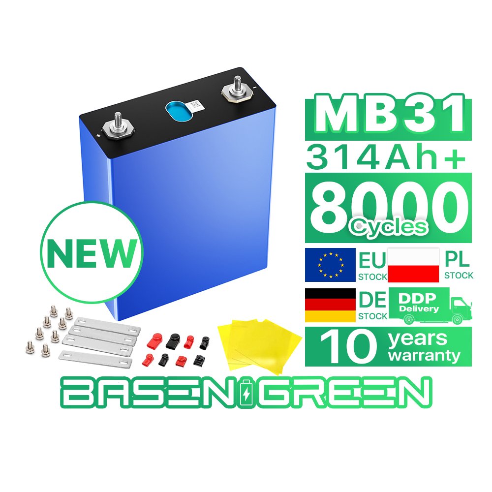 Ukraine New Eu Stock Mb31 314ah Lf280k 3.2v 280ah Lifepo4 Battery Cell Prismatic Phosphate Lithium Ion Batteries