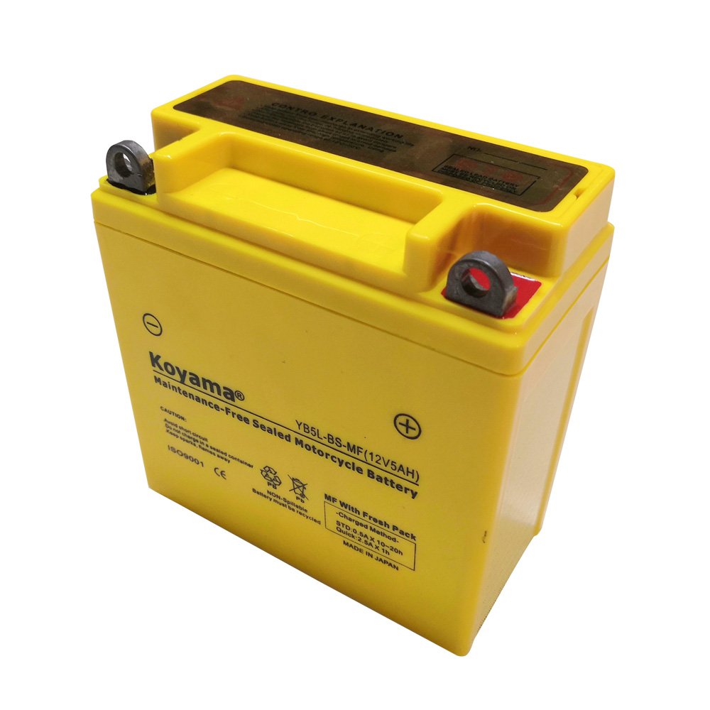 ATY High Performance 12V Lead Acid Battery 5AH 6AH 7AH 8AH for Motorcycles and UPS Storage YB5L-BS Model