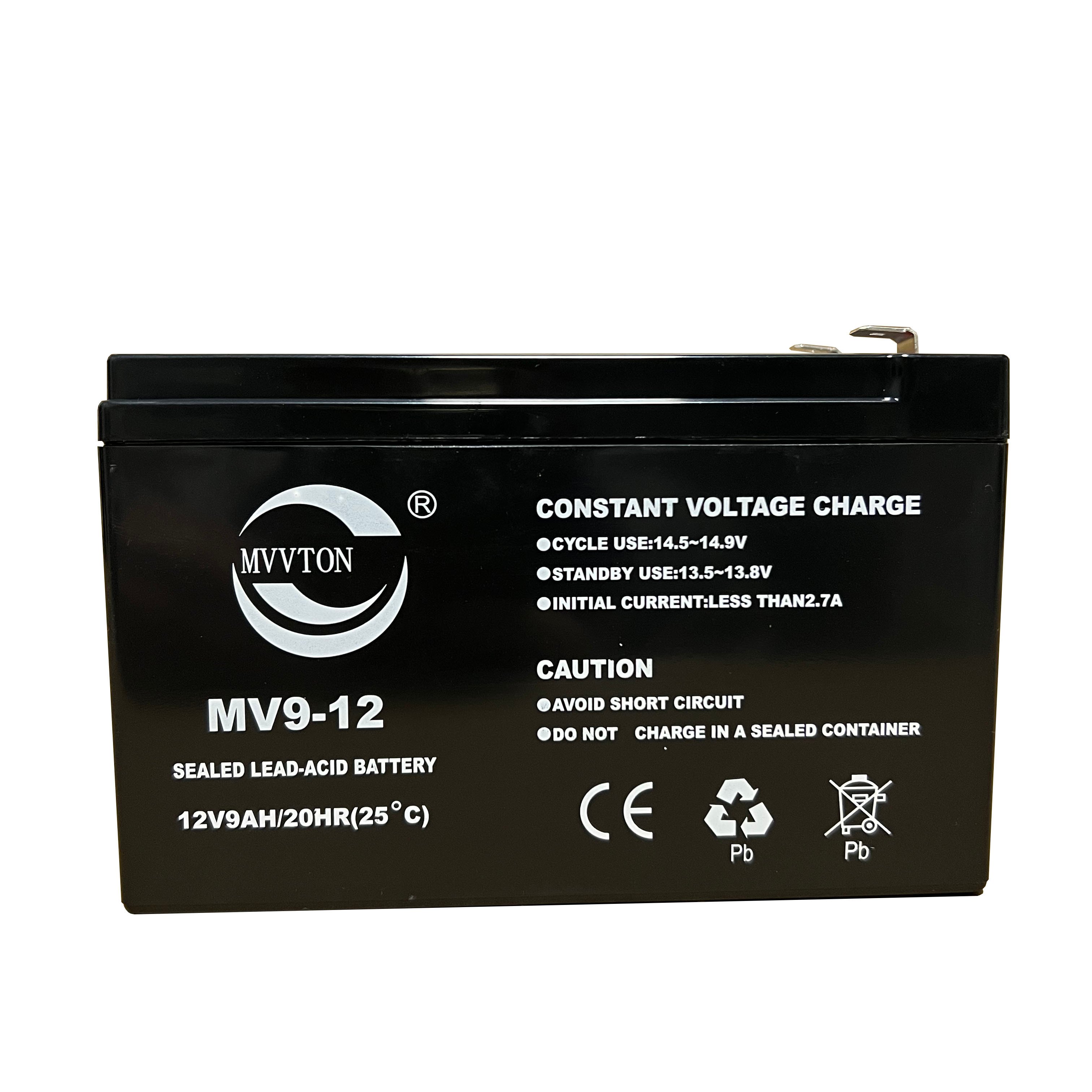 Energy Storage Battery 12V9Ah 15Ah 100Ah Lead Acid Battery Cells for Toys Consumer Electronics Home