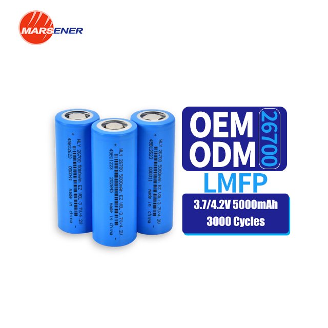 Deep Cycle Life Lithium Ion Batteries LMFP 5000mAh 3.7V Cylindrical Li-ion Battery Cell for Electric Scooter