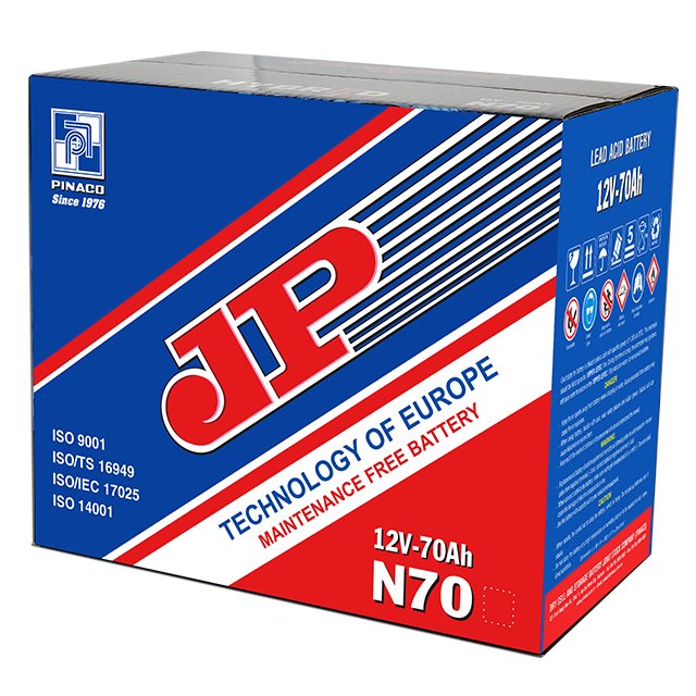 Long-Lasting 12V 70Ah Dry Charged Battery N70L Sustained Performance for Boats and Solar Energy Storage Systems