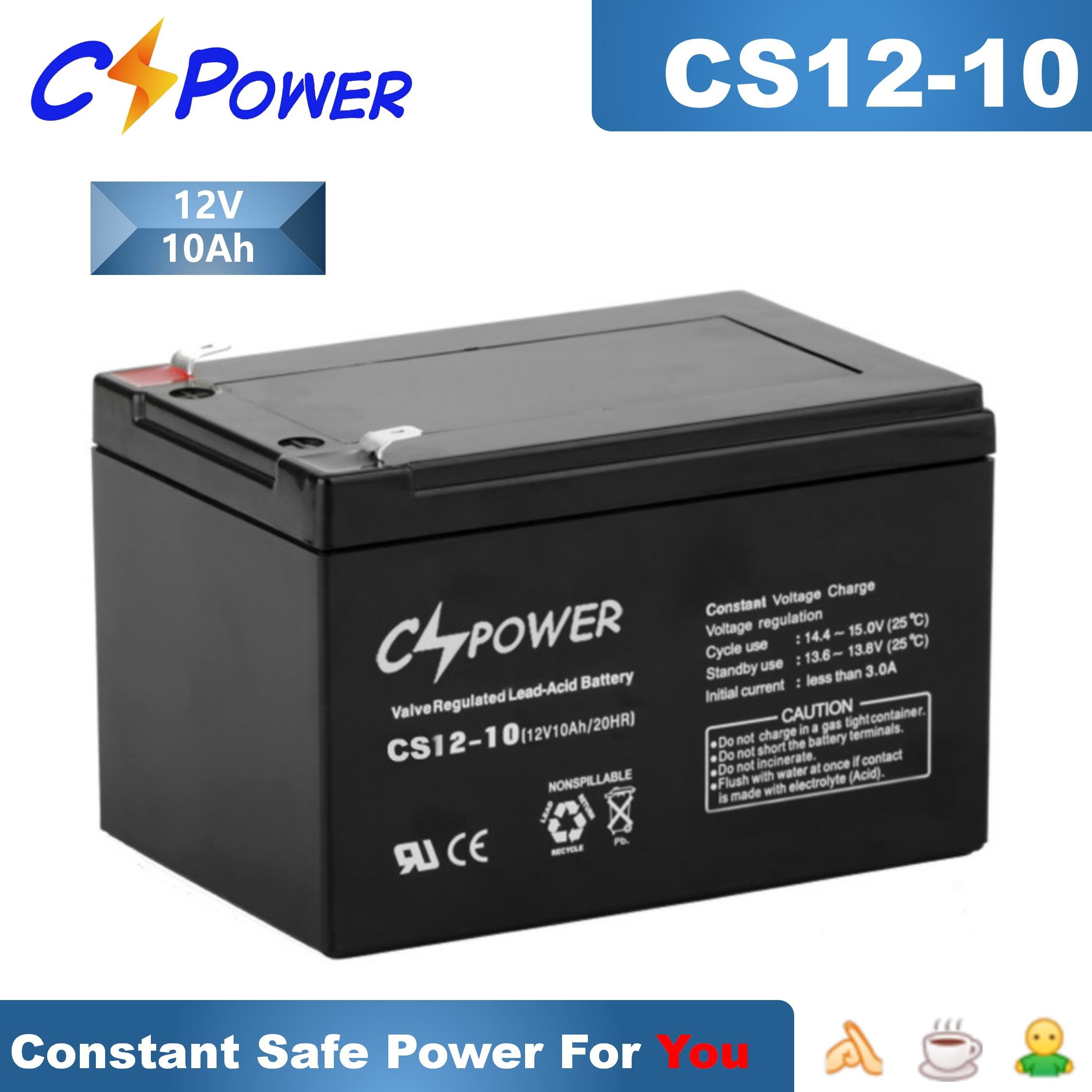 CSPower Low Price Lifetime Rechargeable Batteries Lead Acid Vrla Battery 12V 7Ah VIP CS12-7