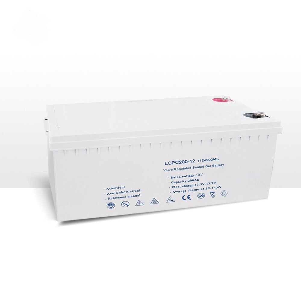 Deep Discharge 12V 200Ah GEL Lead-Acid Battery Deep Cycle Sealed Type for PV System Emergency Power & Solar Panel Storage