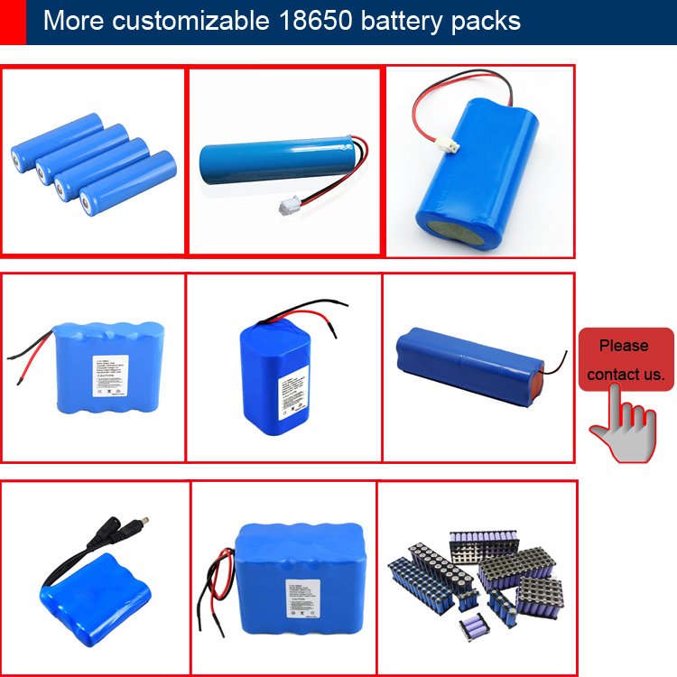 Customized 5Ah 11.1V 3S1P 3S2P 3S3P 3S4P 3S5P 3S8P Lithium Battery Pack 18650 Lithium Ion Ebike Electric Scooters Batteries