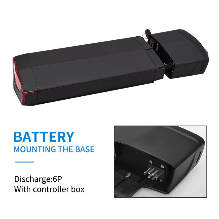 Factory Directly Rear Rack Ebike Battery Pack 36V 10AH 13Ah 17Ah Lithium Ion Battery Pack For Electric Bicycle