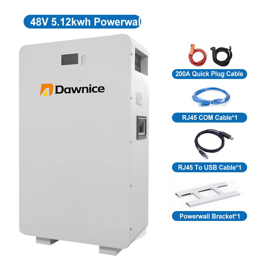 Energy Storage Power Wall 5kwh 10kwh 16kwh Moveable 100Ah 200Ah Lithium Ion Battery Waterproof Backup Power Supply Solar System