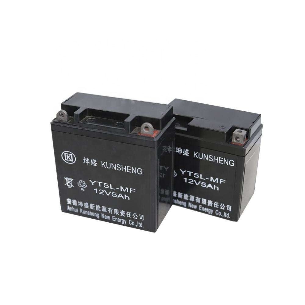 Maintenance Free 12v 5ah 1.9kg Motorcycle Battery Electric Bicycles/Scooters Lead Acid Battery