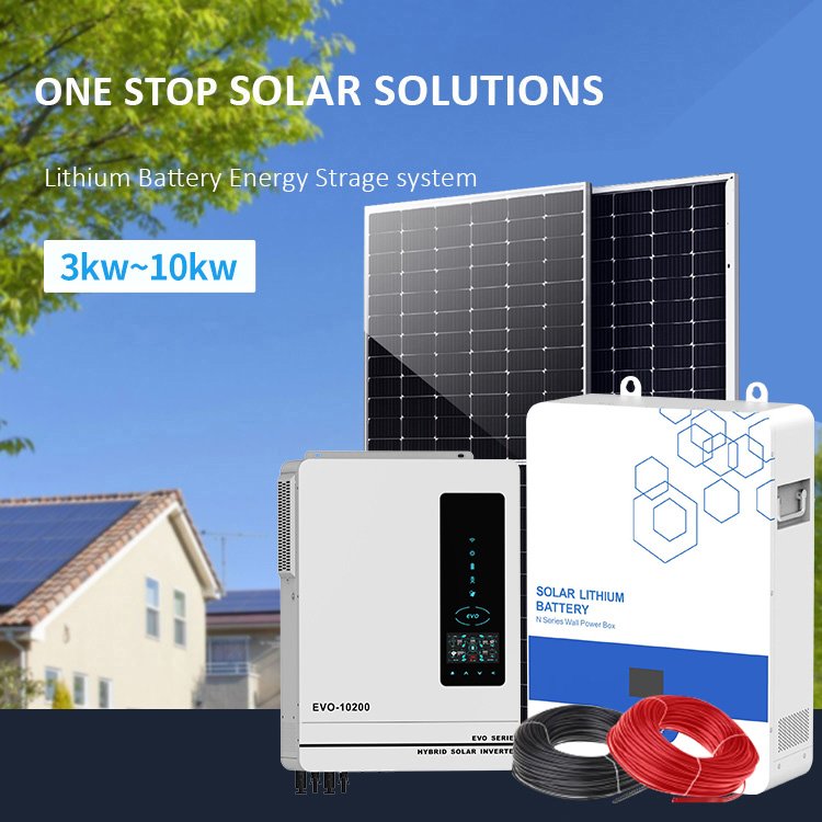 Complete set solar system 5kwh 10kwh home solar power system
