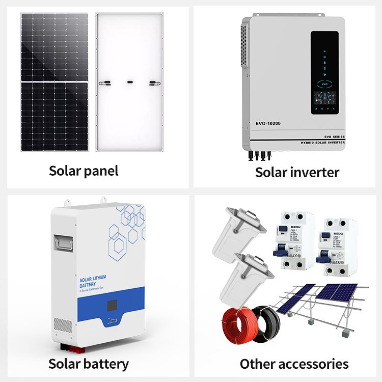 Complete set solar system 5kwh 10kwh home solar power system