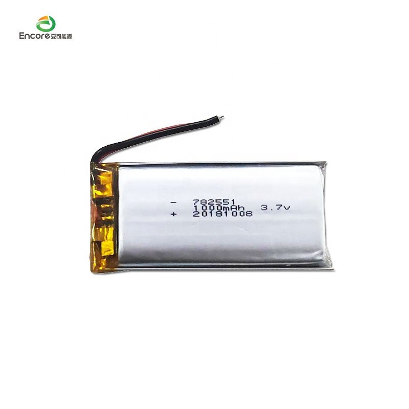EN782551 3.7v 1000mah re helicopter Lithium-polymer Battery Lithium-ion li ion battery 3.7v 1000mah for Electrical products