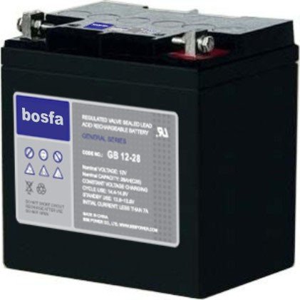 bosfa battery ups thick plate lead acid battery 12v 28ah e-bike battery